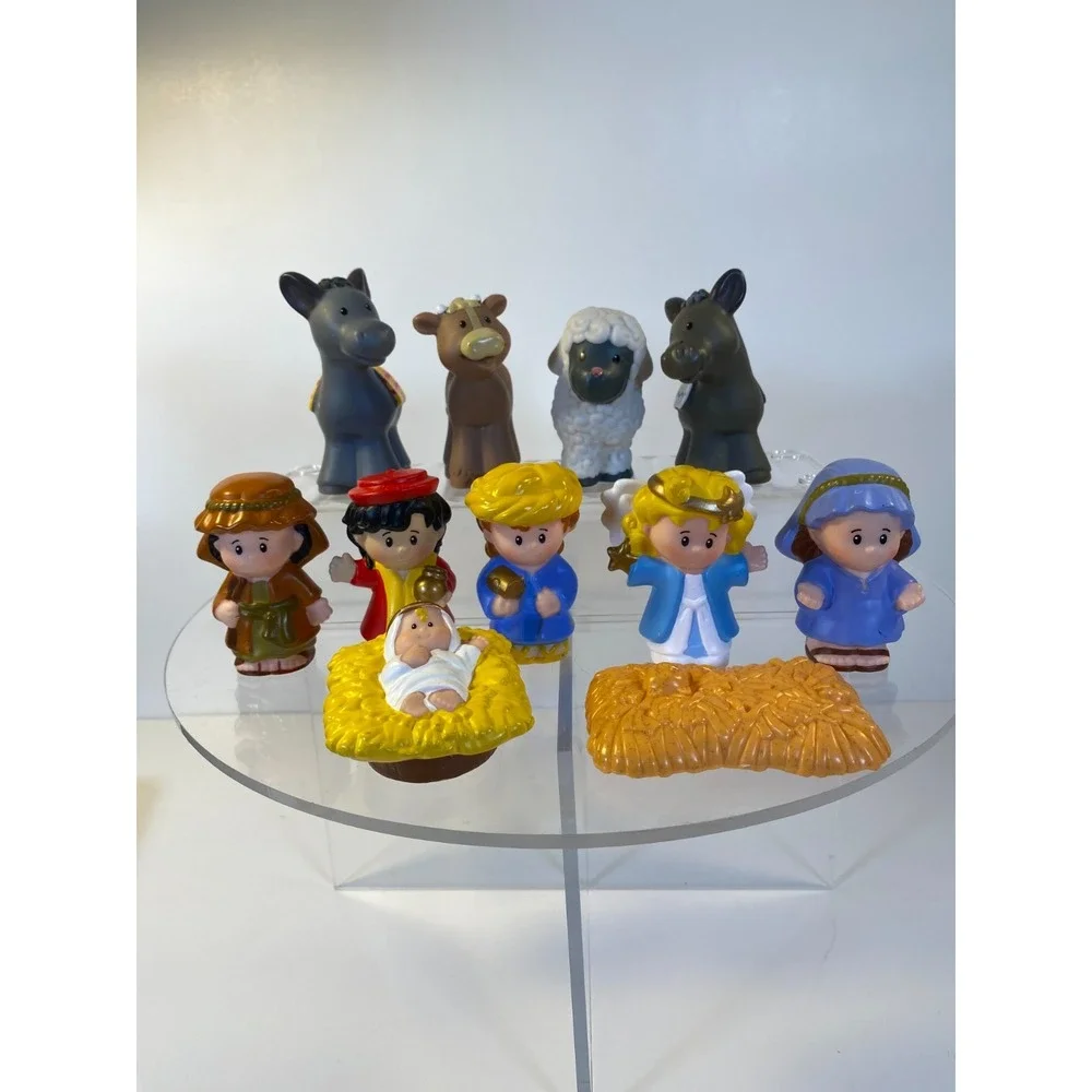 Fisher Price Little People Christmas Story Nativity Set & 10 Figures Flawed